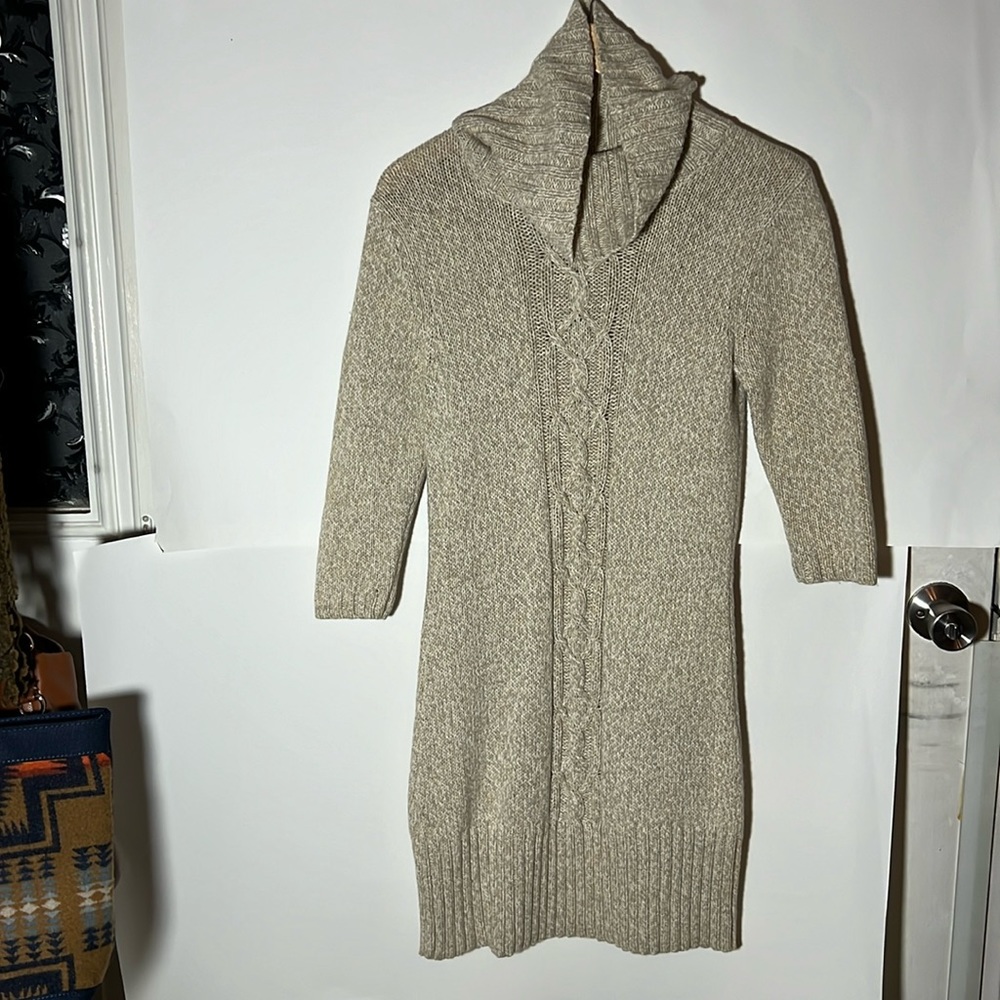 Old Navy NWOT Elbow Sleeve Cowlneck Sweater Dress size Small